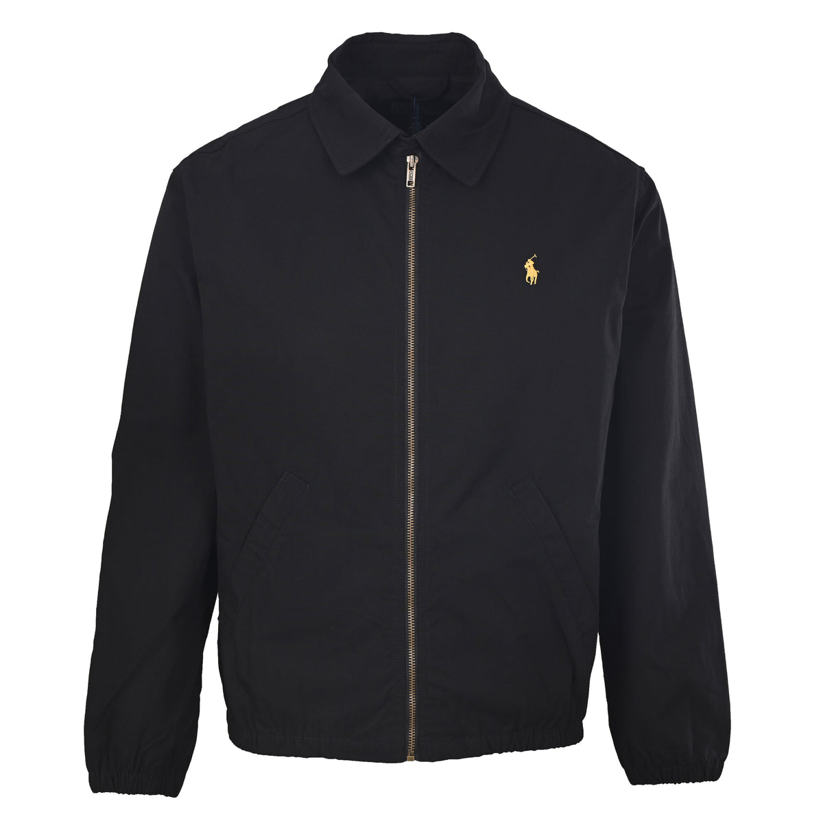 Bayport Cotton-Poplin Embroidered Jacket Black