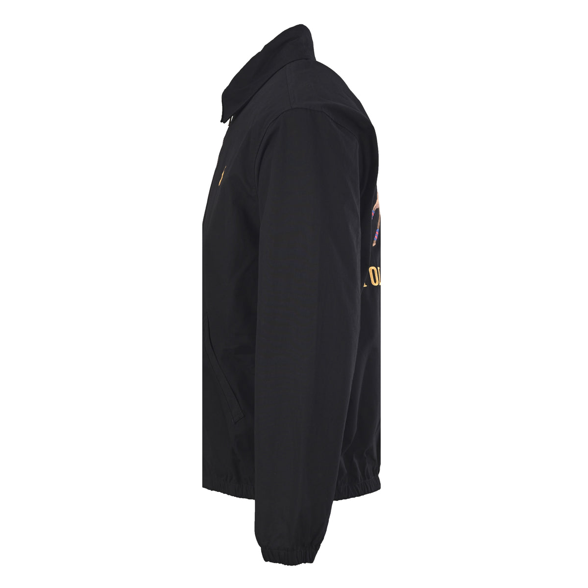 Bayport Cotton-Poplin Embroidered Jacket Black