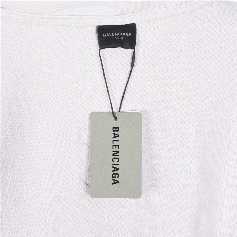 New Tape Type Oversized Hoodie Off-White