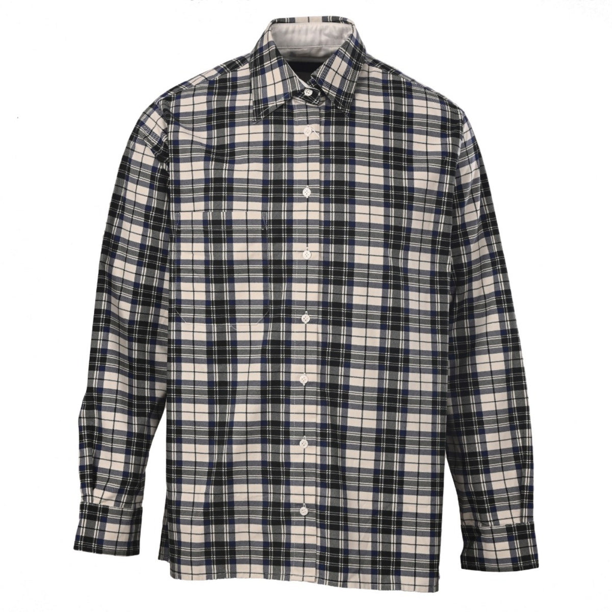 Reversible Plaid Check Black & White