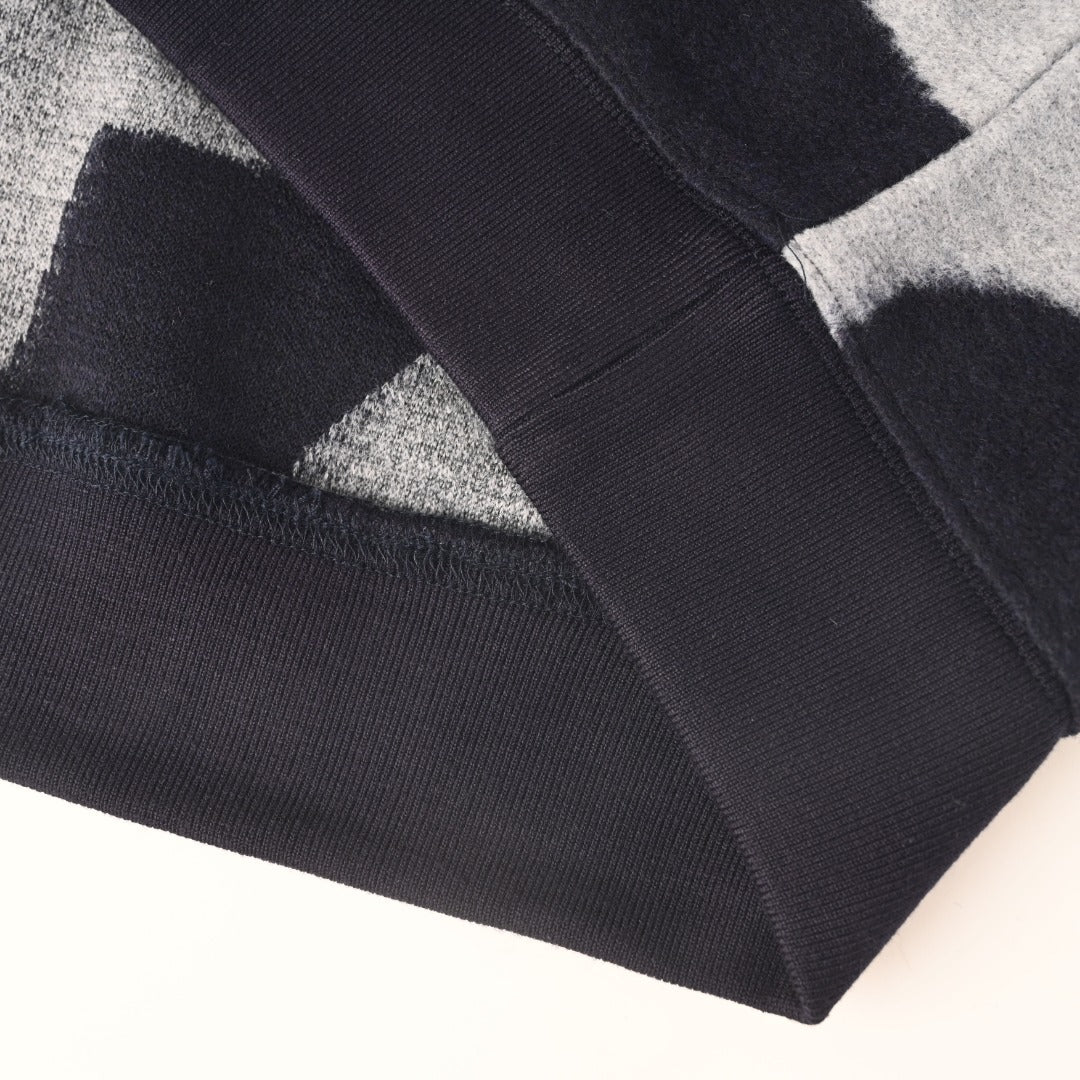 Anagram Jacquard Sweater Navy / Grey
