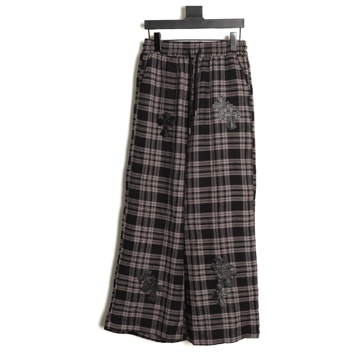x Sean Wotherspoon Plaid Flannel Beach Pants Black & Grey