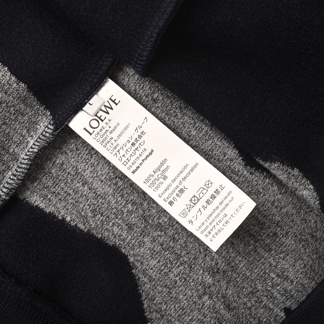 Anagram Jacquard Sweater Navy / Grey