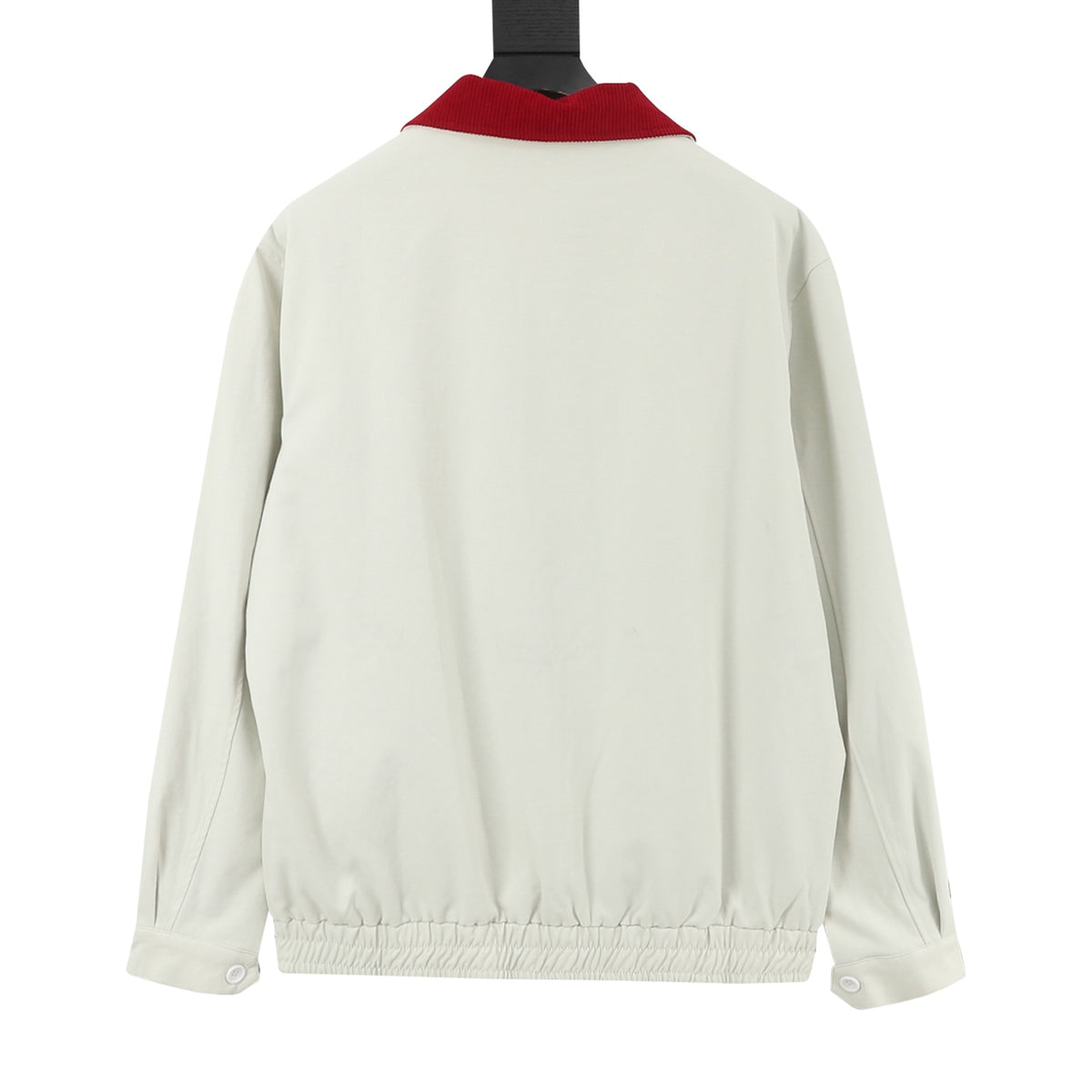 Contrast Collar Windbreaker Cream