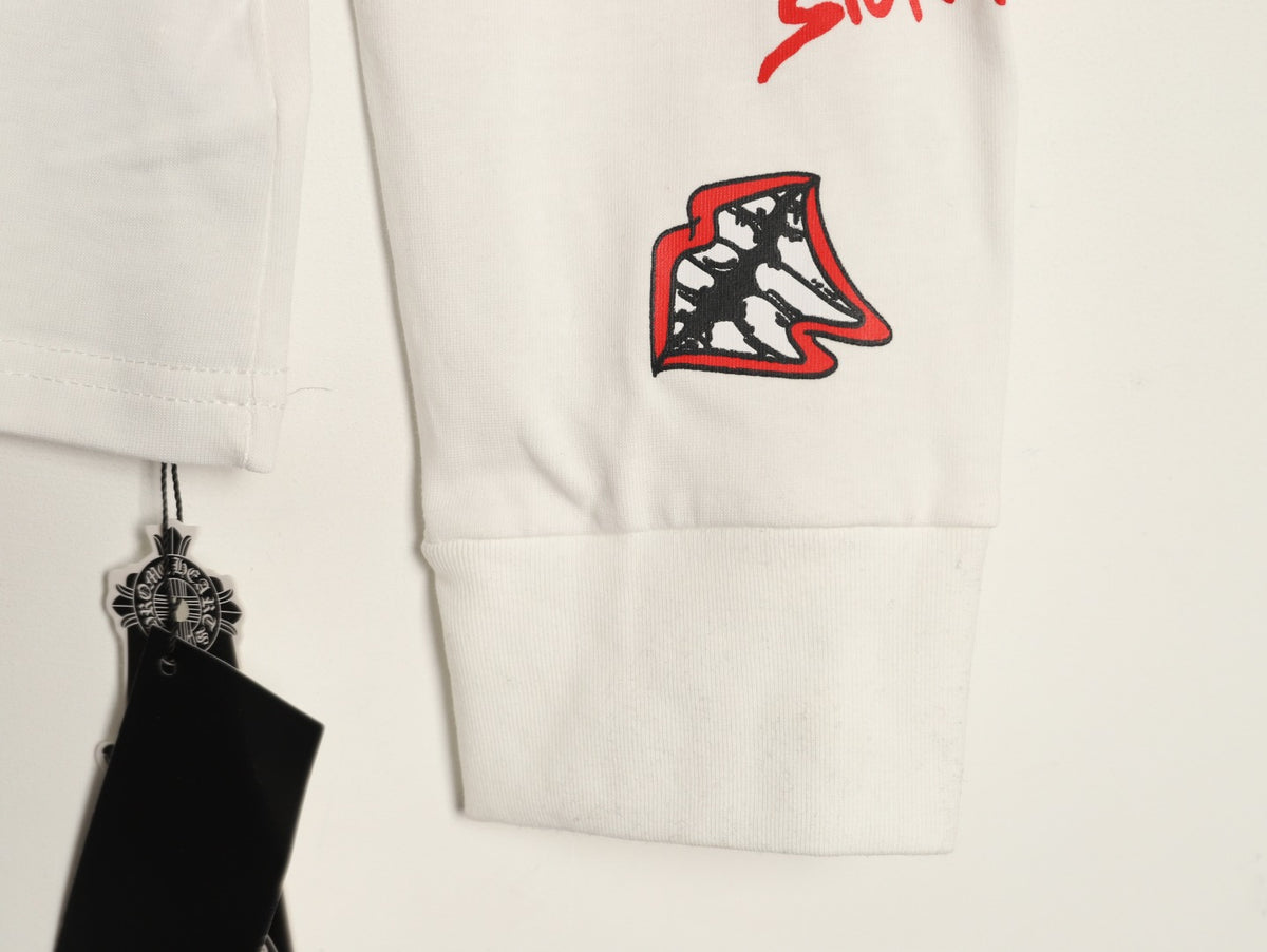 x Matty Boy Graphic Long Sleeve T-Shirt White & Red