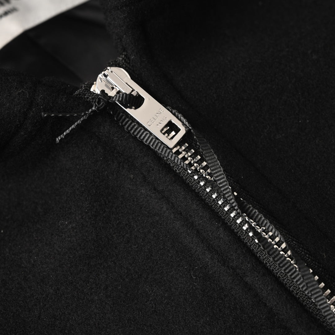 Teddy Double-Face Wool Black