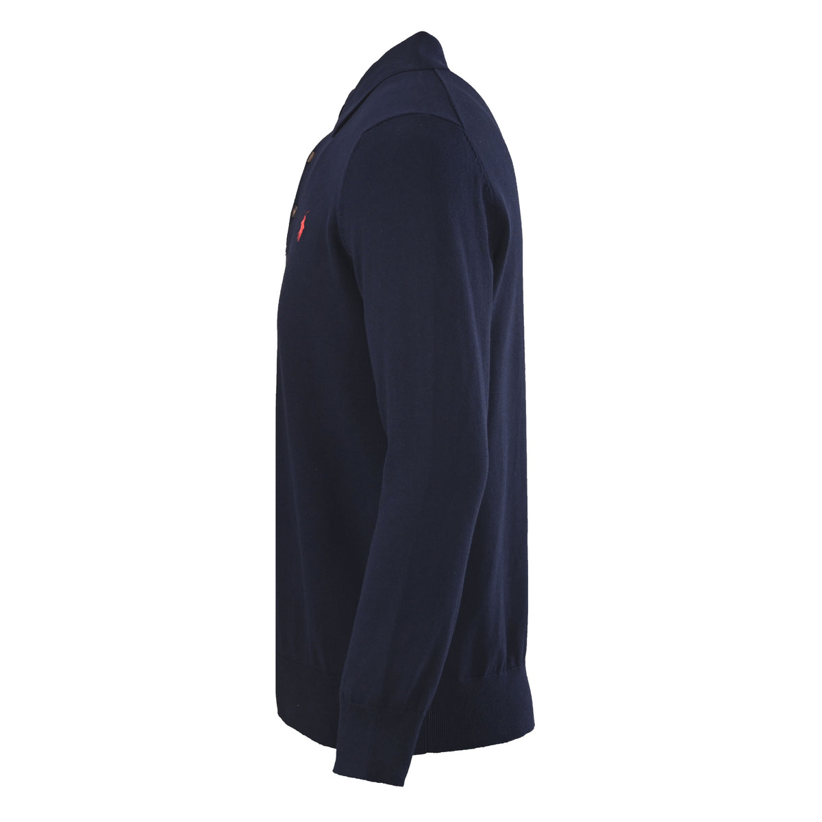 Cotton Polo-Collar Jumper Hunter Navy