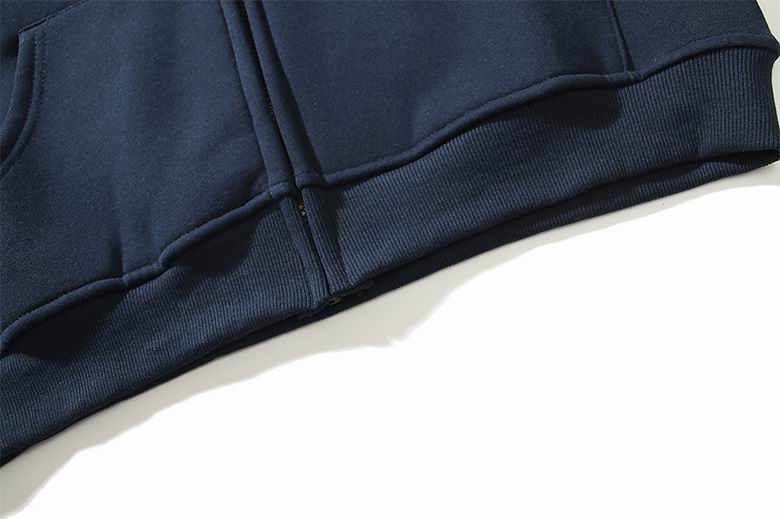 Raglan Full-Zip Hoodie Dark Navy Blue