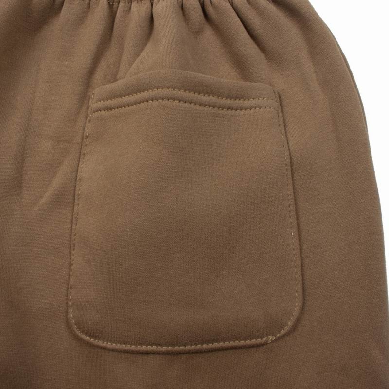 Fleece Drawstring Sweatpants Brown