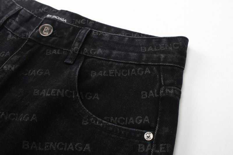 All-Over Logo Straight Jeans