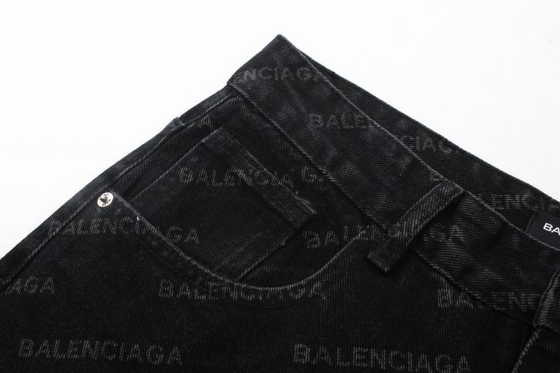 All-Over Logo Straight Jeans