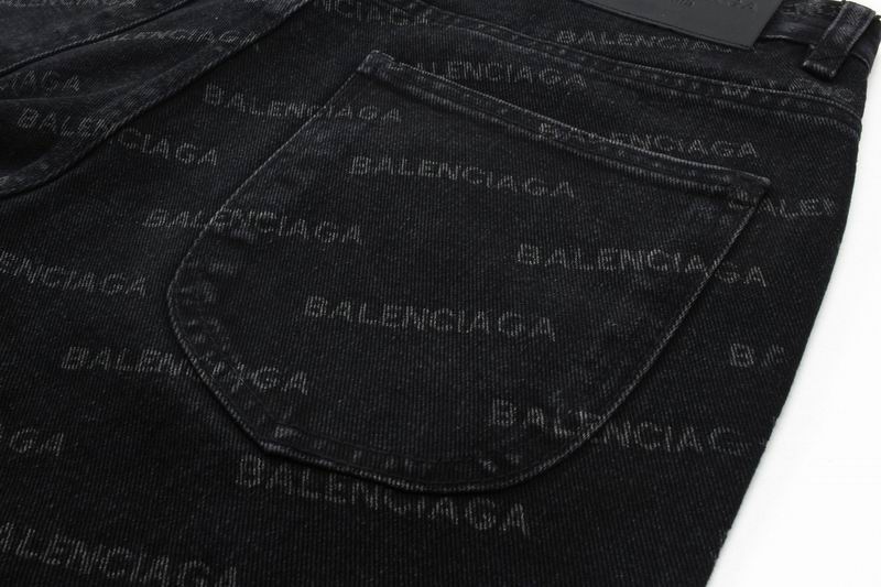 All-Over Logo Straight Jeans
