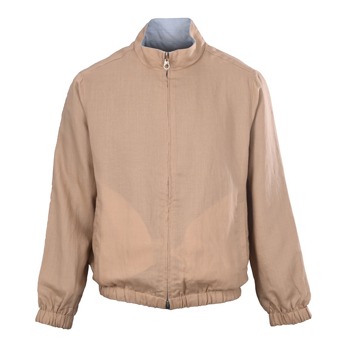 Reversible Linen Bomber Grain Beige