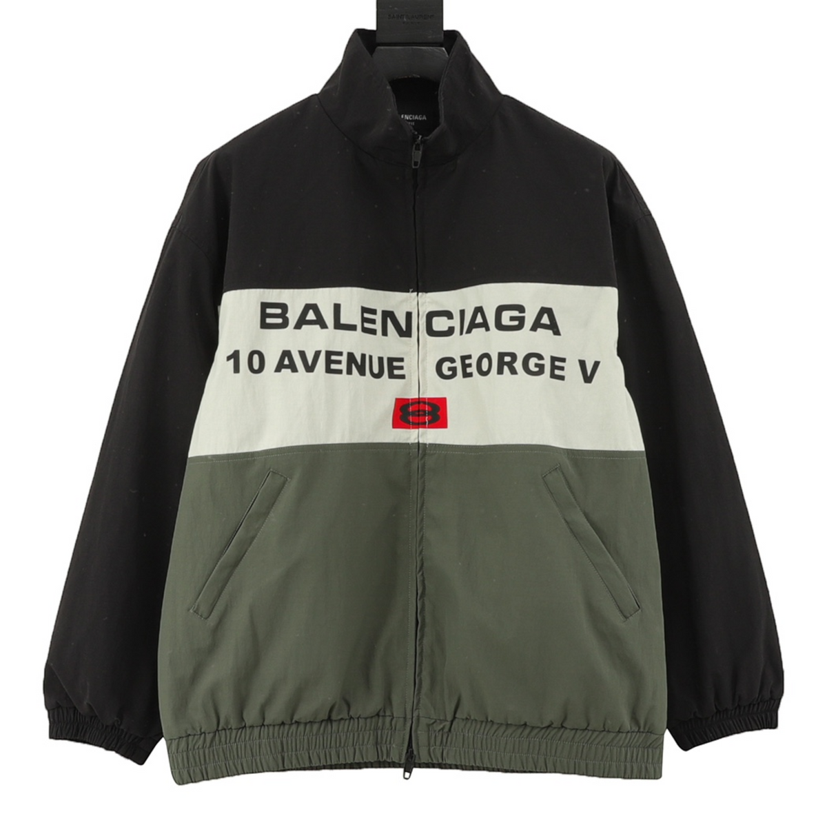 10 Avenue George V Colorblock High-Neck Jacket