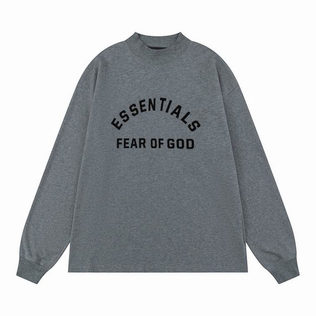 Arch Logo Mock-Neck Long Sleeve T-Shirt