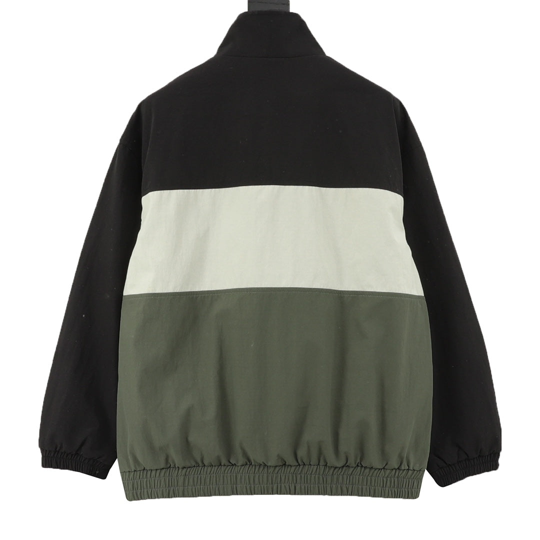 10 Avenue George V Colorblock High-Neck Jacket