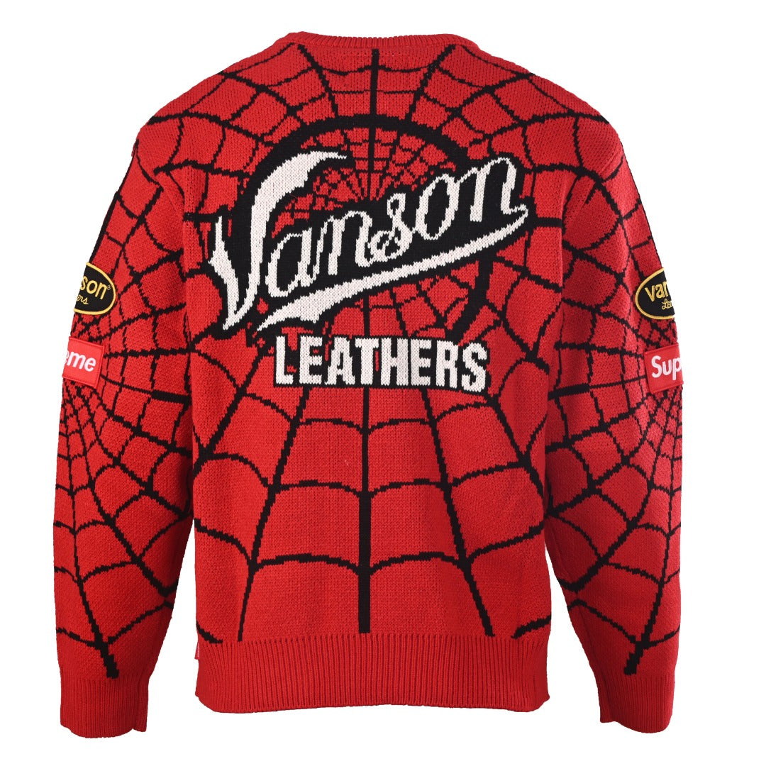 Spider-Man x Vanson Leathers Red