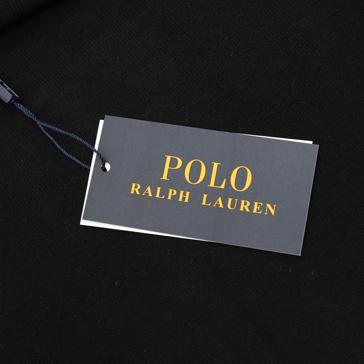 Long-Sleeve Knit Polo Black