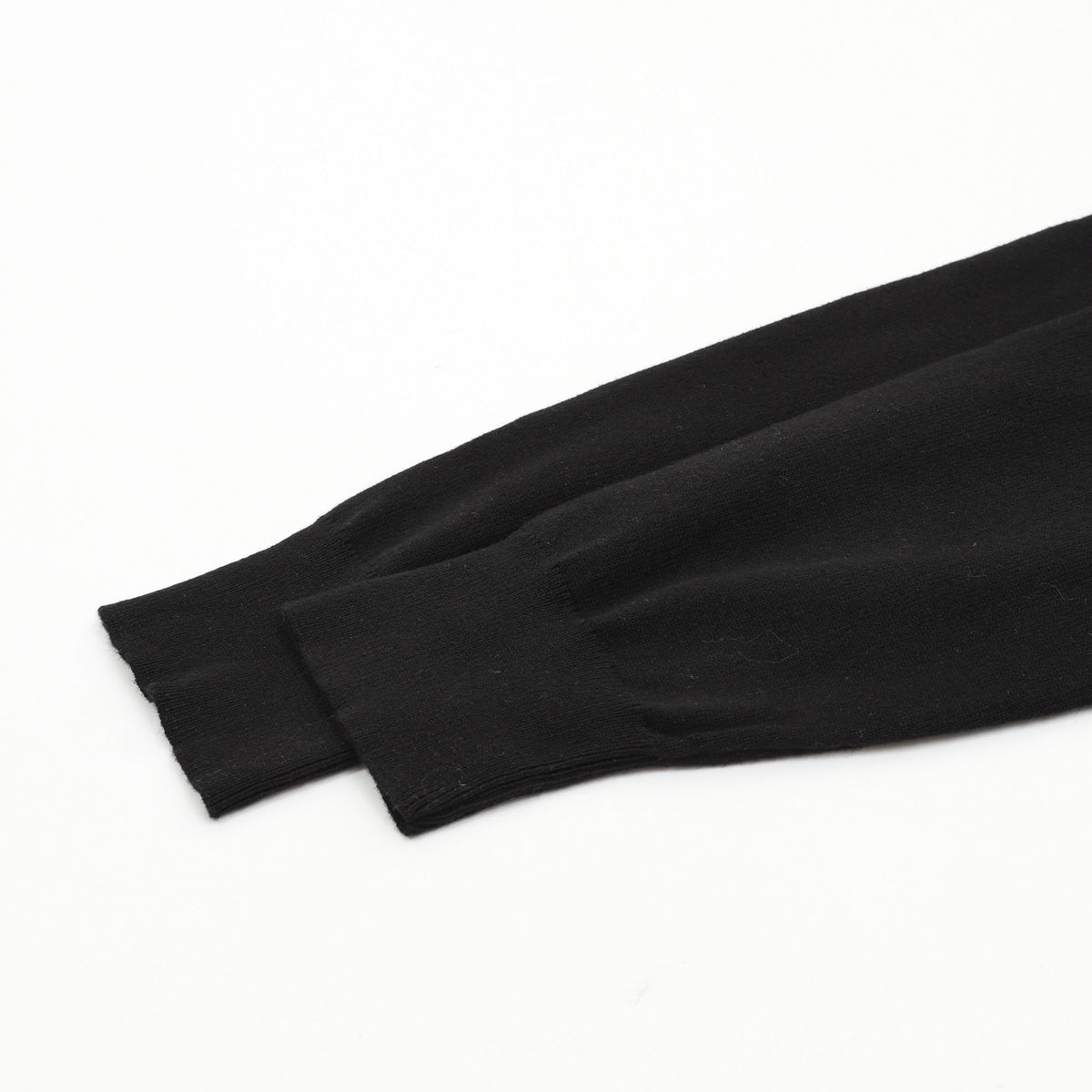 Long-Sleeve Knit Polo Black