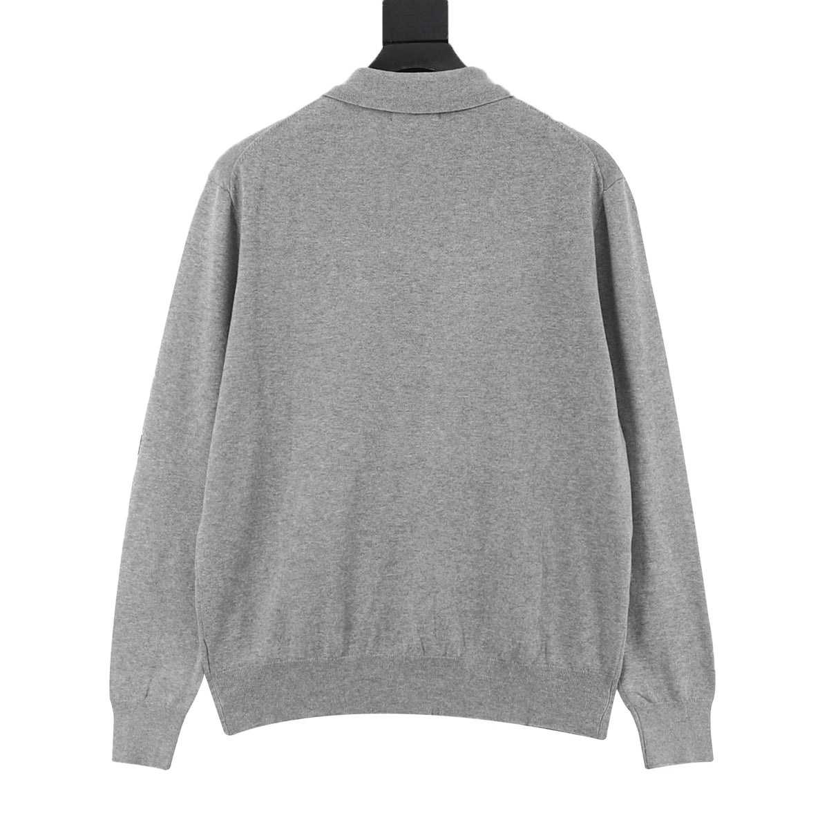 Cotton Polo-Collar Jumper Andover Heather
