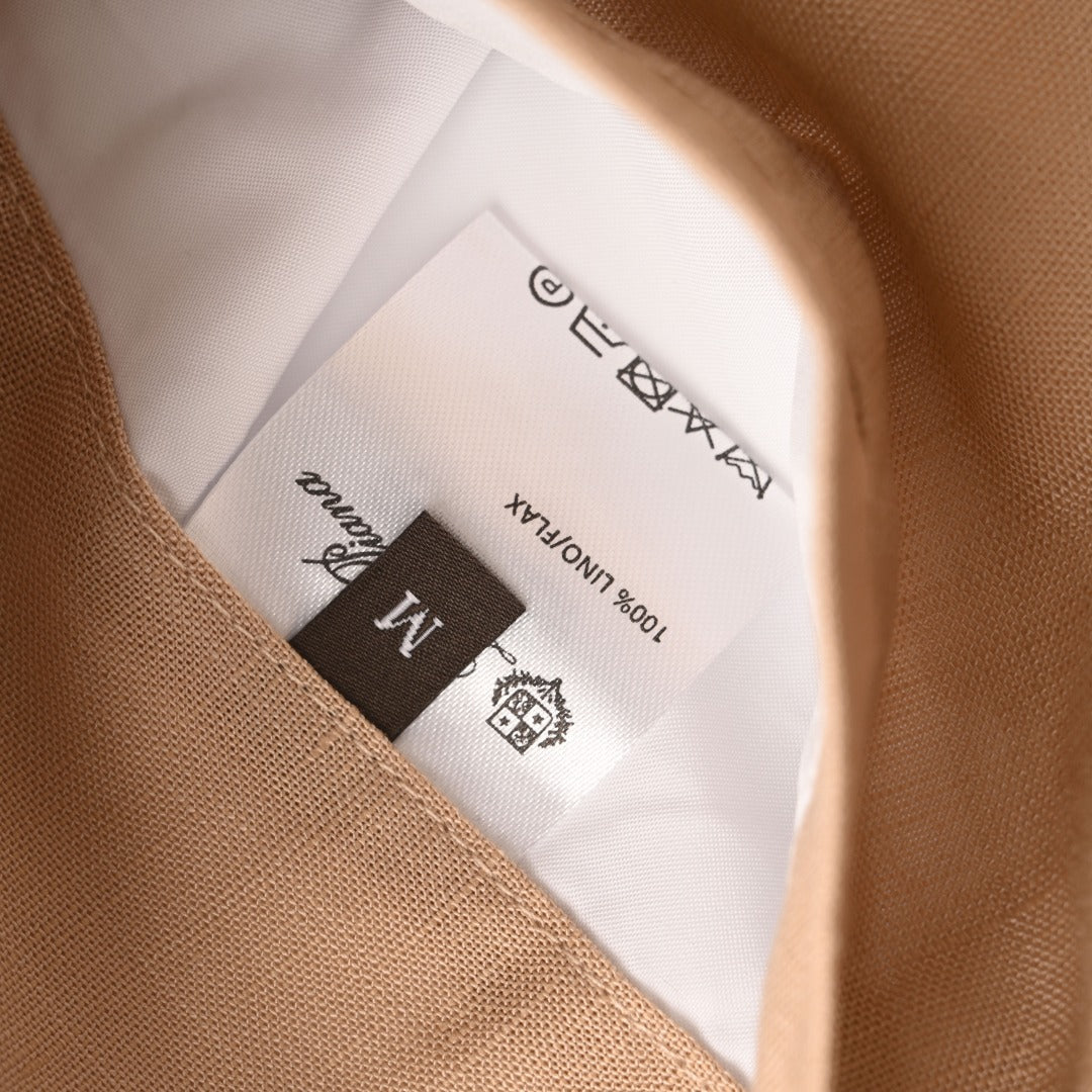 Reversible Linen Bomber Grain Beige