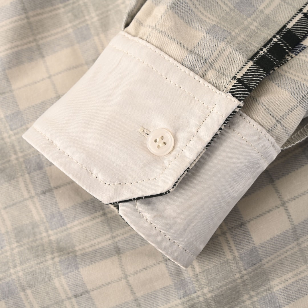 Reversible Plaid Check Black & White