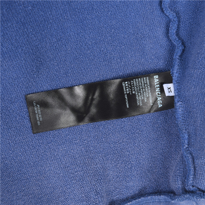 Paris Moon Faded Hoodie Blue