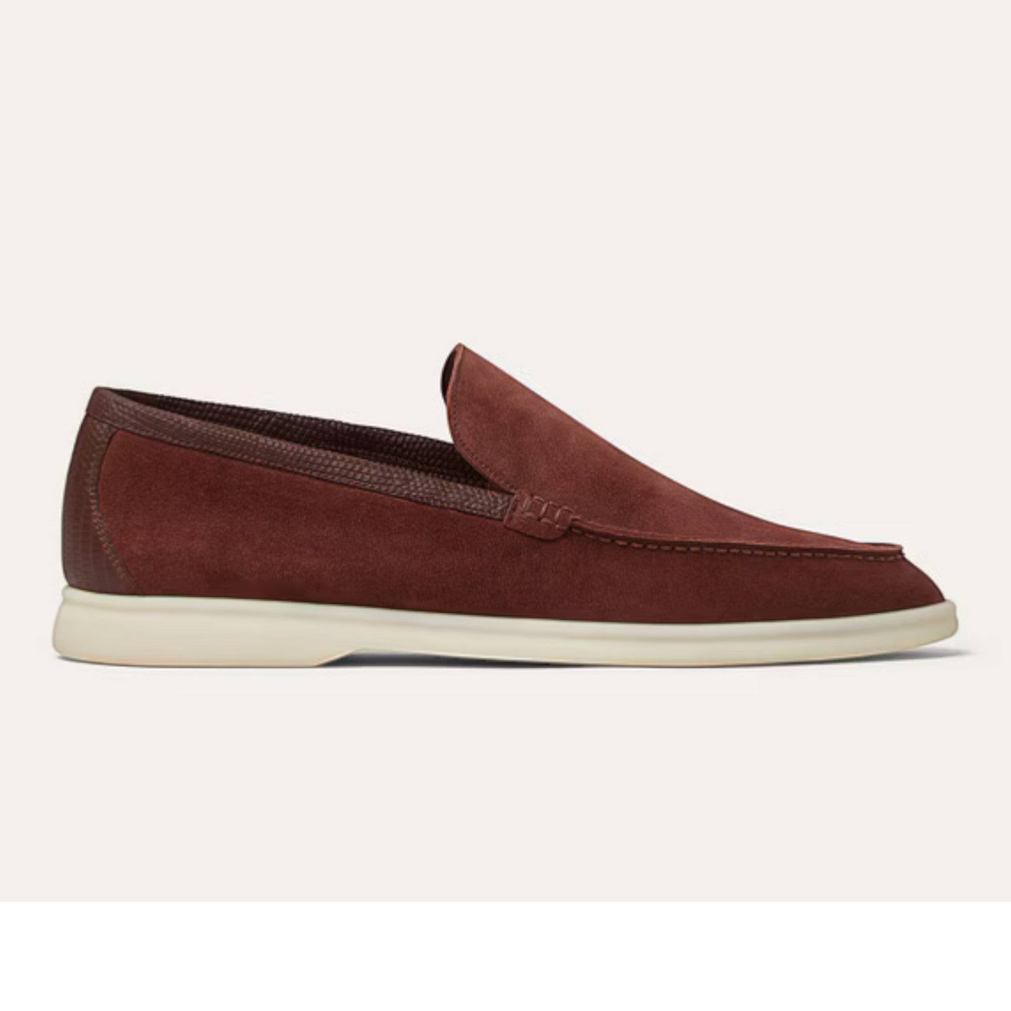 Loro Piana Summer Walk Loafer Suede Amarone