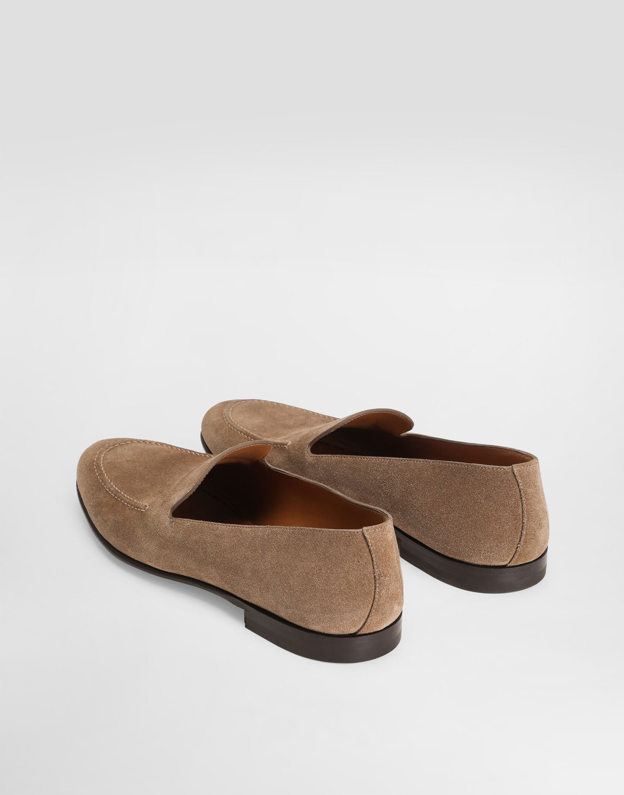 Dolce & Gabbana Split Calfskin Loafers in Brown