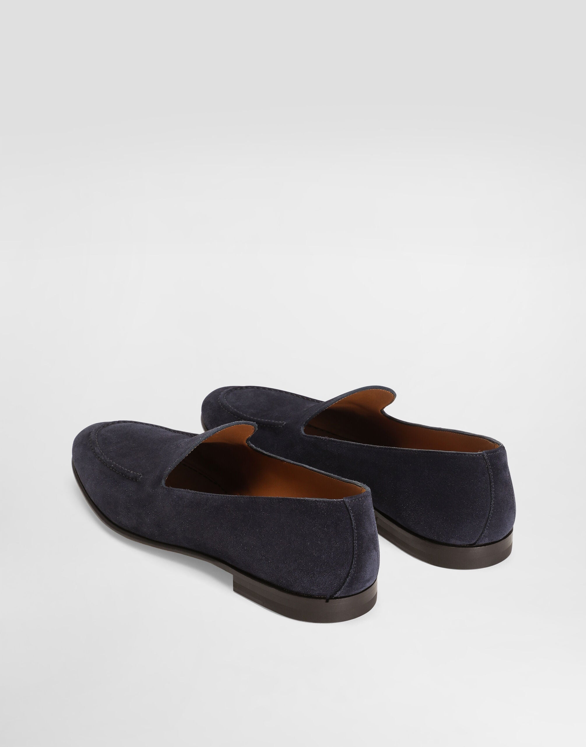 Split Calfskin Loafers in Blue