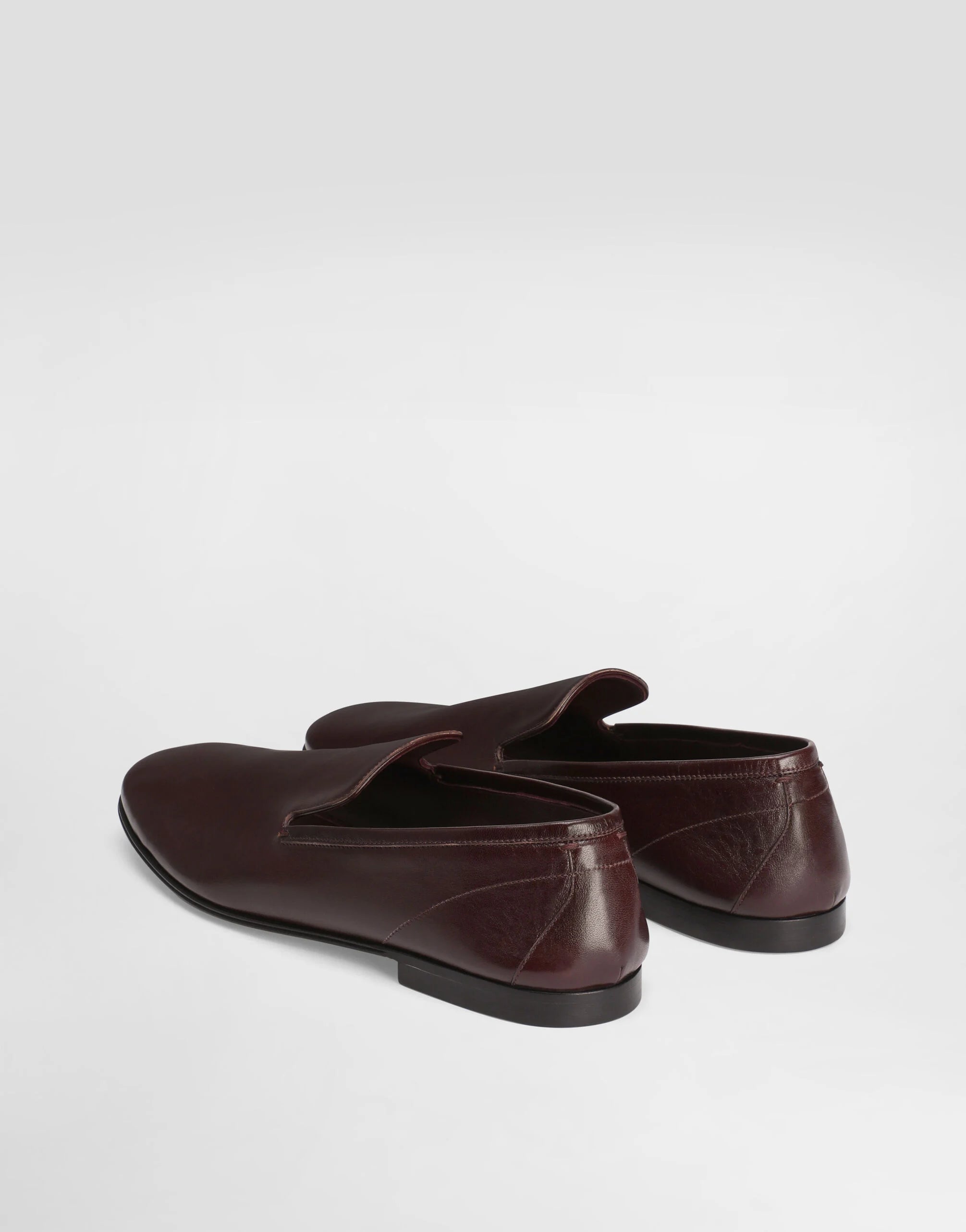 Erice Leather Loafers in Bordeaux