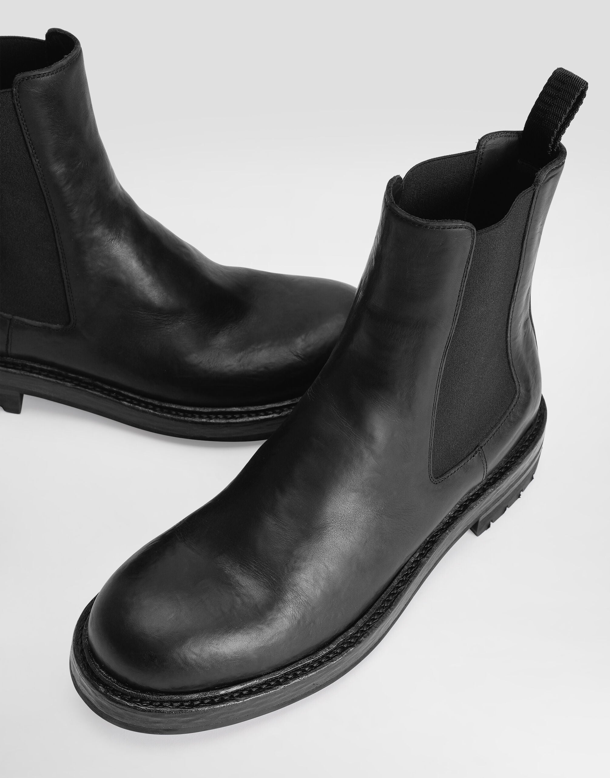 Calfskin Beatles Boots in Black