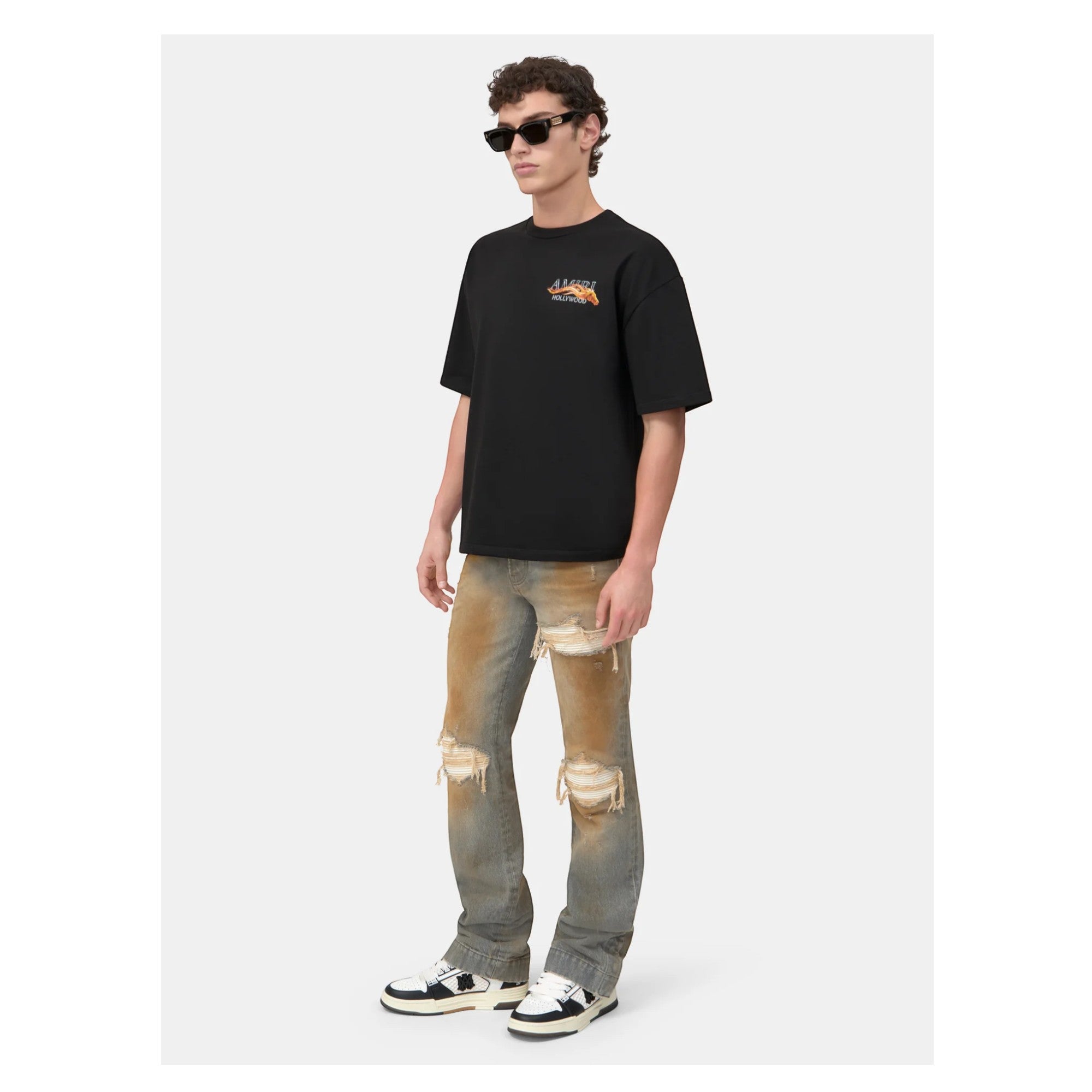 Hollywood Horse Oversized T-Shirt Black