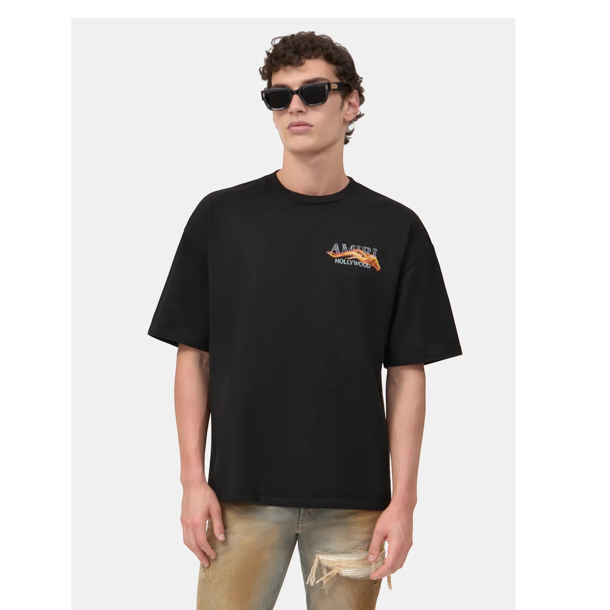 Hollywood Horse Oversized T-Shirt Black