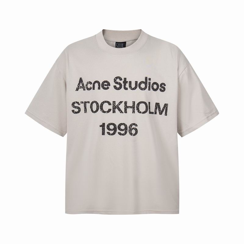 Exford 1996 Logo Print T-Shirt Dusty White Grey Melange