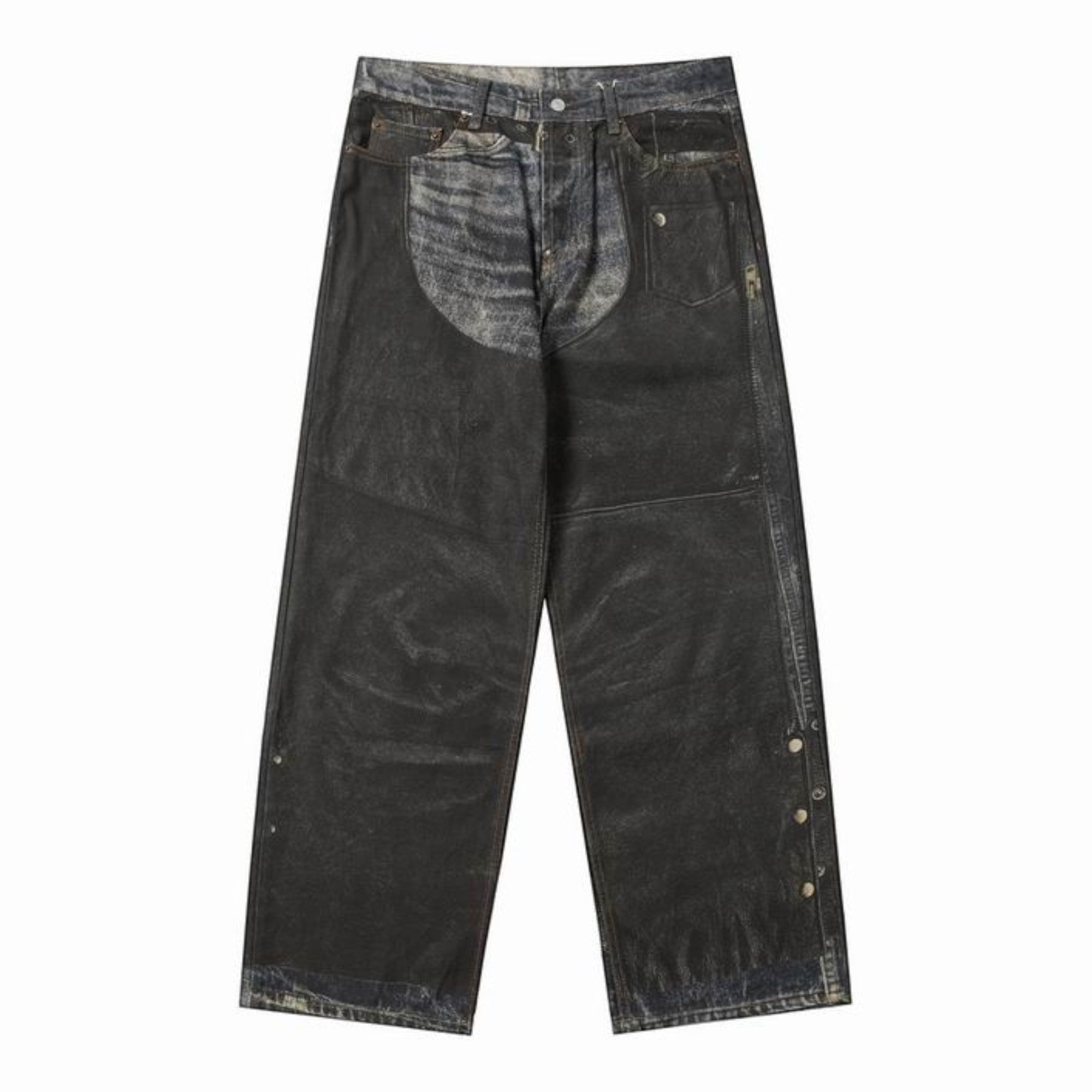 Trompe L'œil Faux Chaps Blue/Black