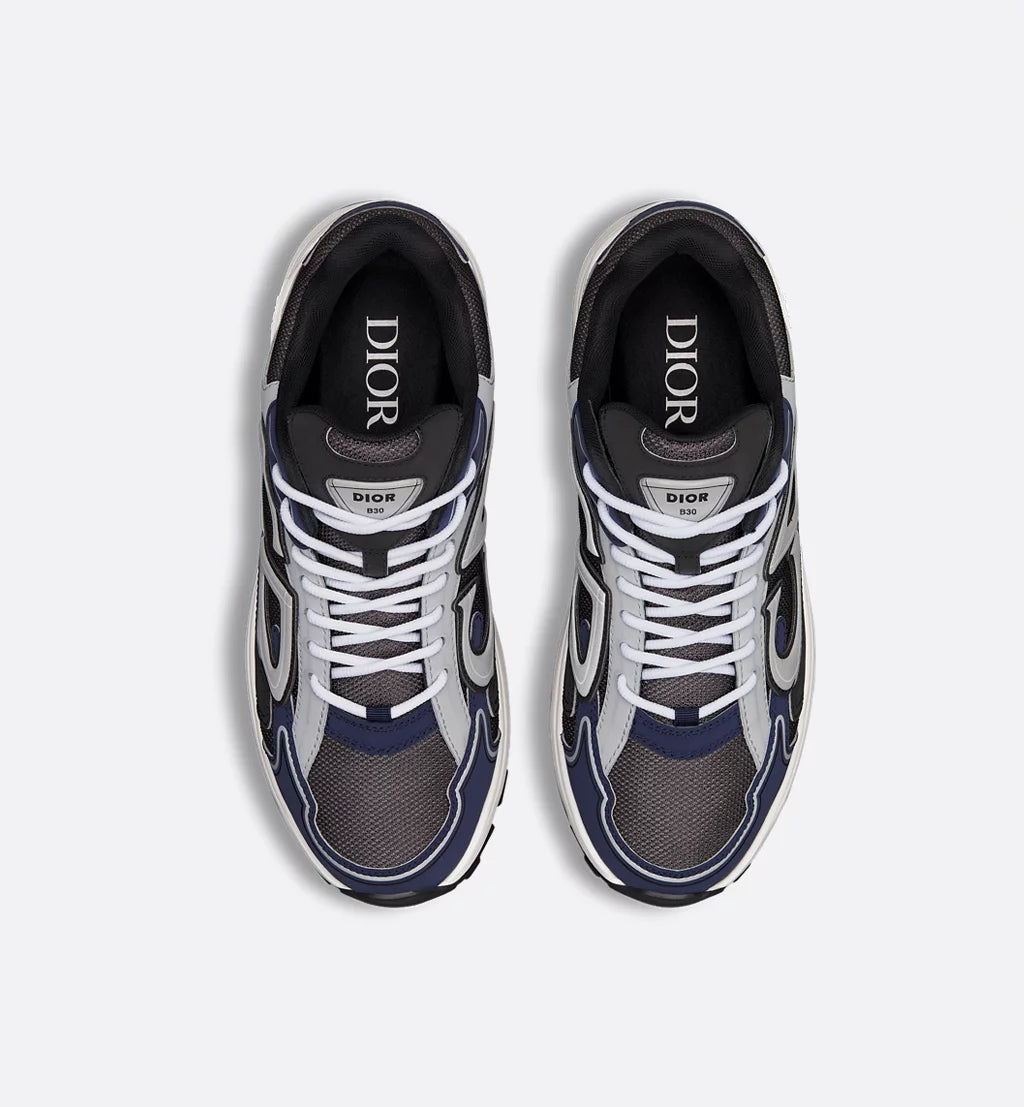 Dior B30 Countdown Sneakers Anthracite Gray Technical Mesh