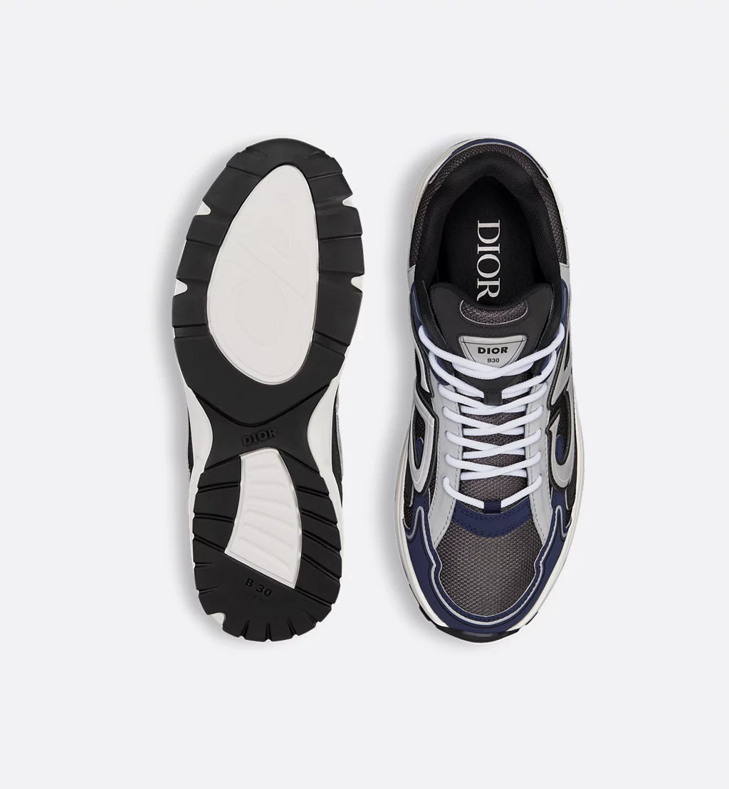 Dior B30 Countdown Sneakers Anthracite Gray Technical Mesh