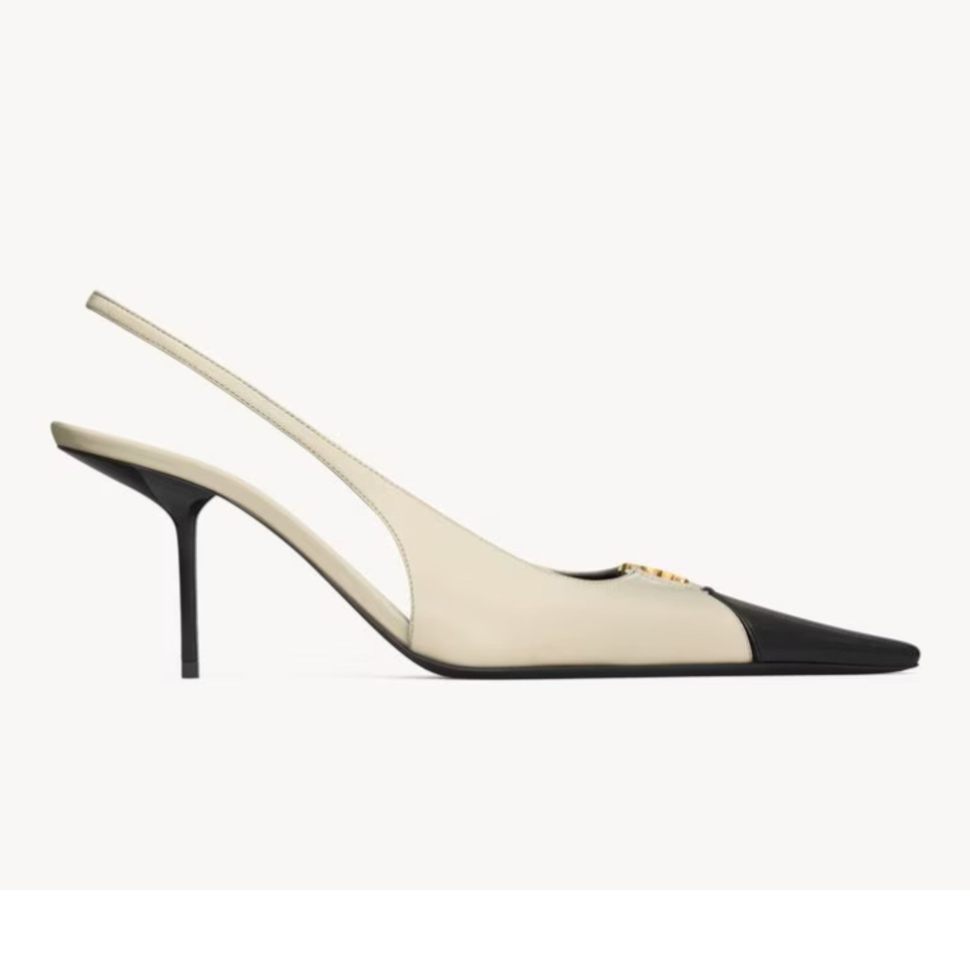 Babylone Breteuil Slingback Pumps Black White