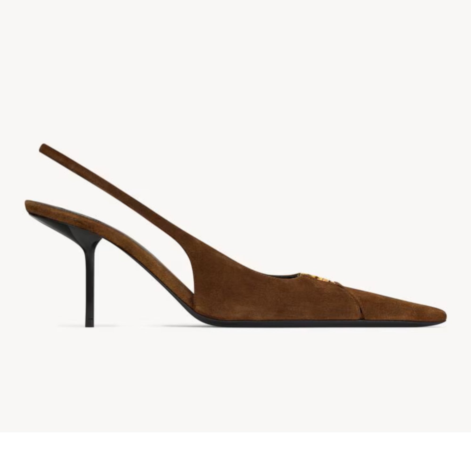 Babylone Breteuil Slingback Pumps Dark Havana