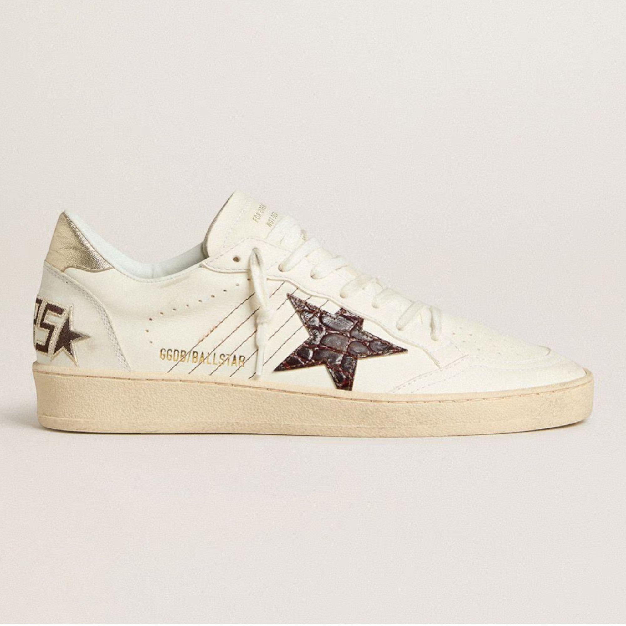 Ball Star Sneakers White / Burgundy / Gold