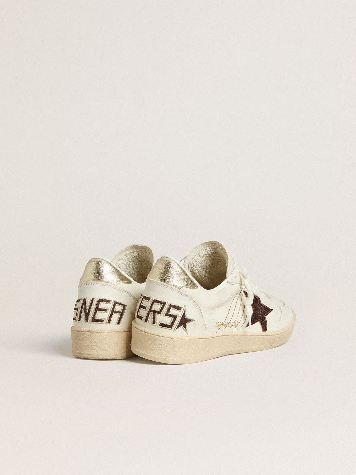 Ball Star Sneakers White / Burgundy / Gold