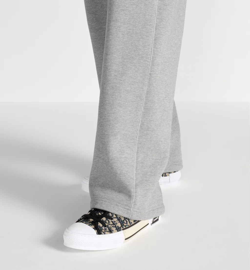 Dior B23 Beige and Black Dior Oblique Jacquard Sneakers