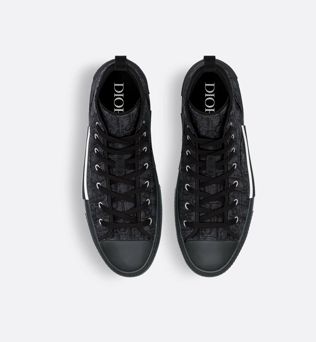 Dior B23 Black Oblique Jacquard Sneakers