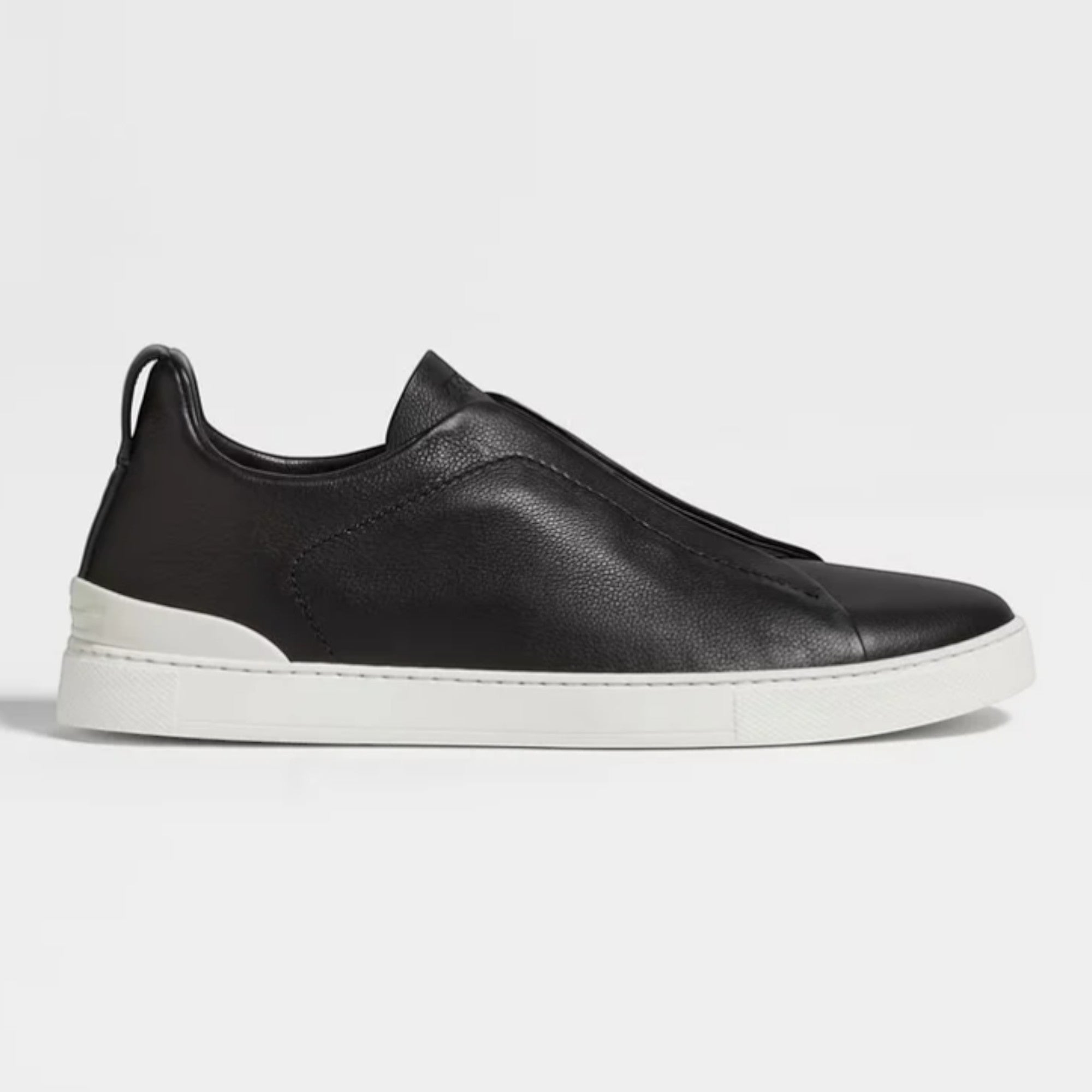 Zegna Black Triple Stitch™ SECONDSKIN Sneakers
