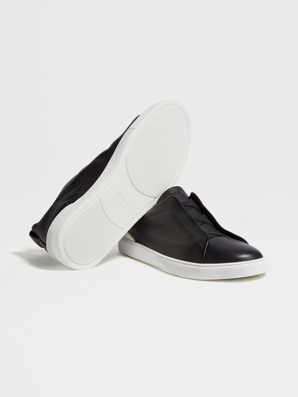 Zegna Black Triple Stitch™ SECONDSKIN Sneakers