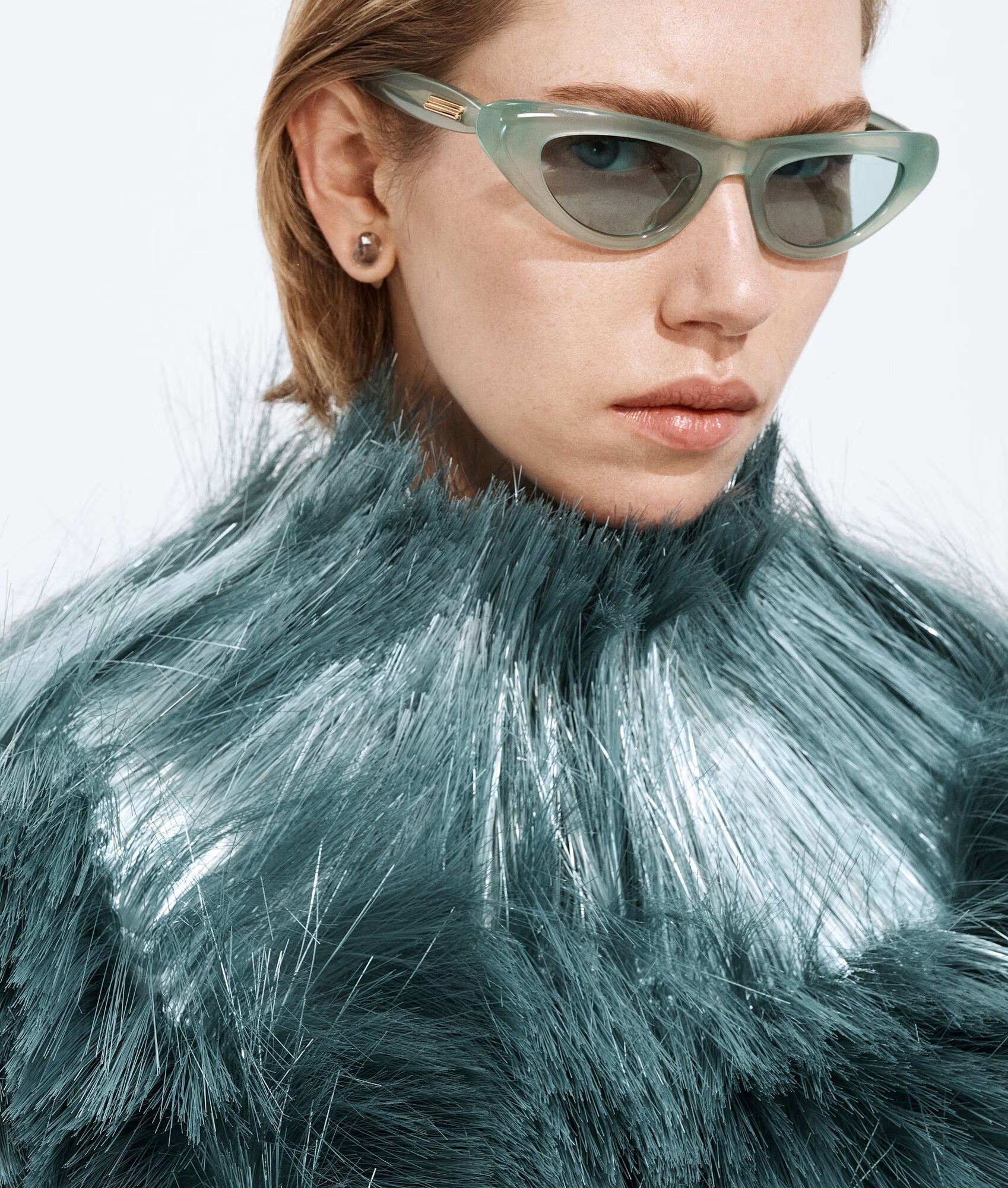 Bombe Cat Eye Sunglasses Green