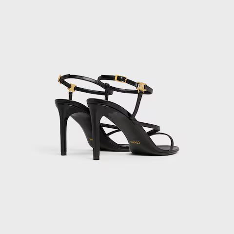 Ava Sandal Lambskin 85 mm Black