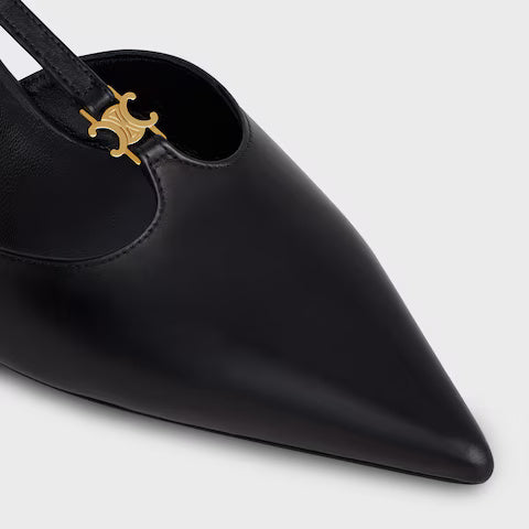 Kitten T-Bar Strap Pump Calfskin 50 mm Black