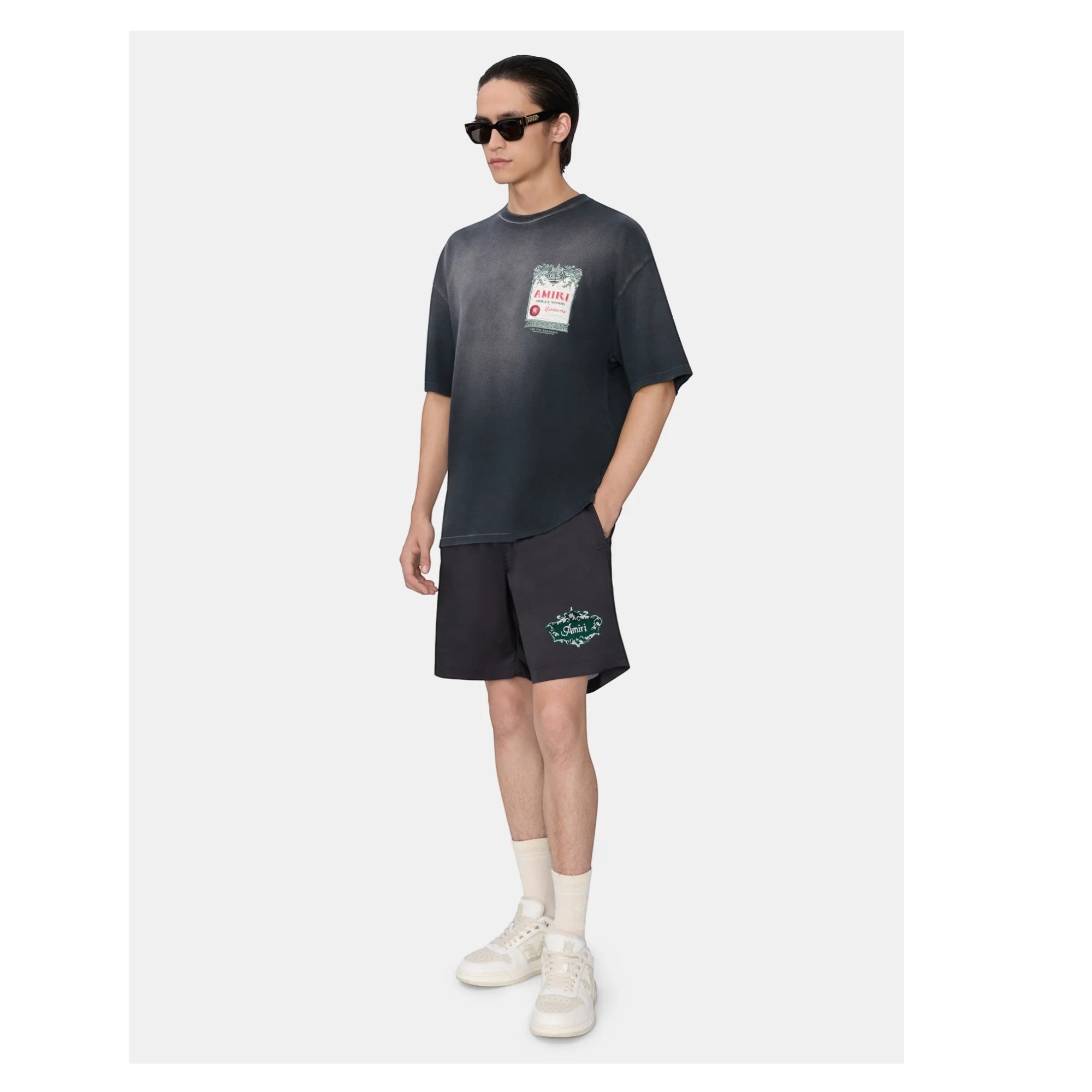 Chateau Stamp Oversized T-Shirt Black